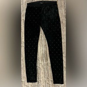 Jessica Simpson Black Suede Leggings‎